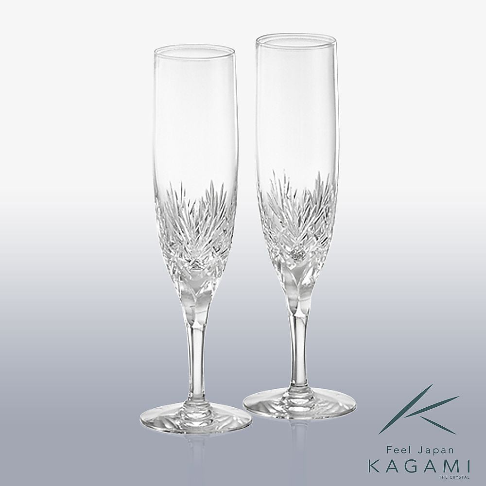 カガミクリスタル KAGAMI | ペアシャンパングラス ボナール KWP250-2532
