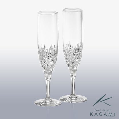 カガミクリスタル KAGAMI | ペアシャンパングラス ボナール KWP250-2532