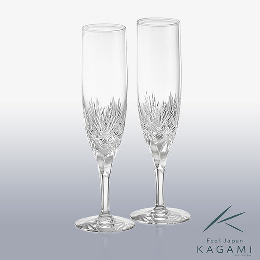 カガミクリスタル KAGAMI | ペアシャンパングラス ボナール KWP250-2532