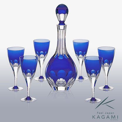 カガミクリスタル KAGAMI | ワインセット ロイヤルブルー WS210-72-CCB