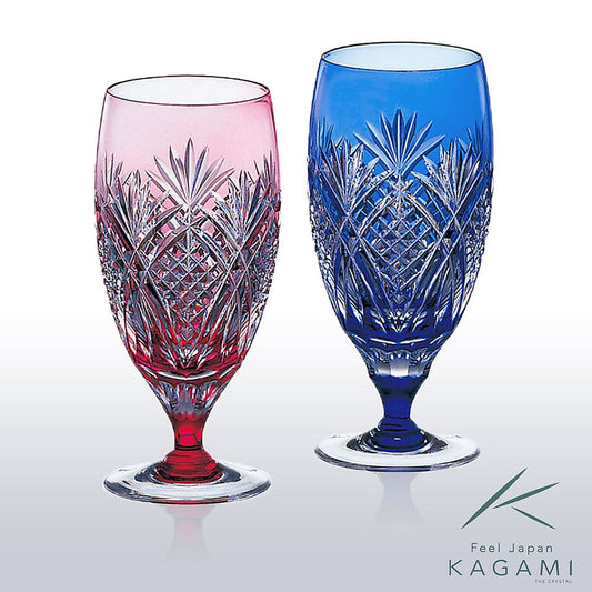 カガミクリスタル KAGAMI | 江戸切子 ペアビアグラス 2697