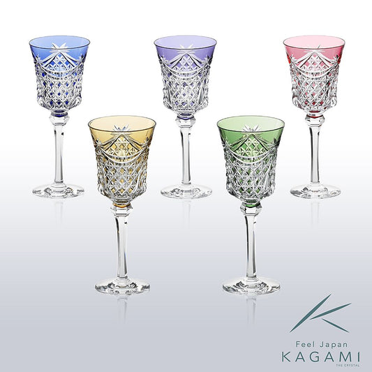 カガミクリスタル KAGAMI | 江戸切子 ワイングラスセット KS3602-2835-5