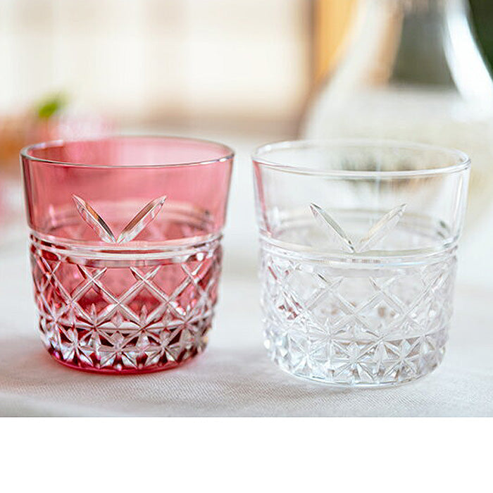 カガミクリスタル KAGAMI | 江戸切子 紅白 ペア冷酒杯 結