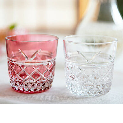 カガミクリスタル KAGAMI | 江戸切子 紅白 ペア冷酒杯 結 | 名入れ メッセージ 名前入り