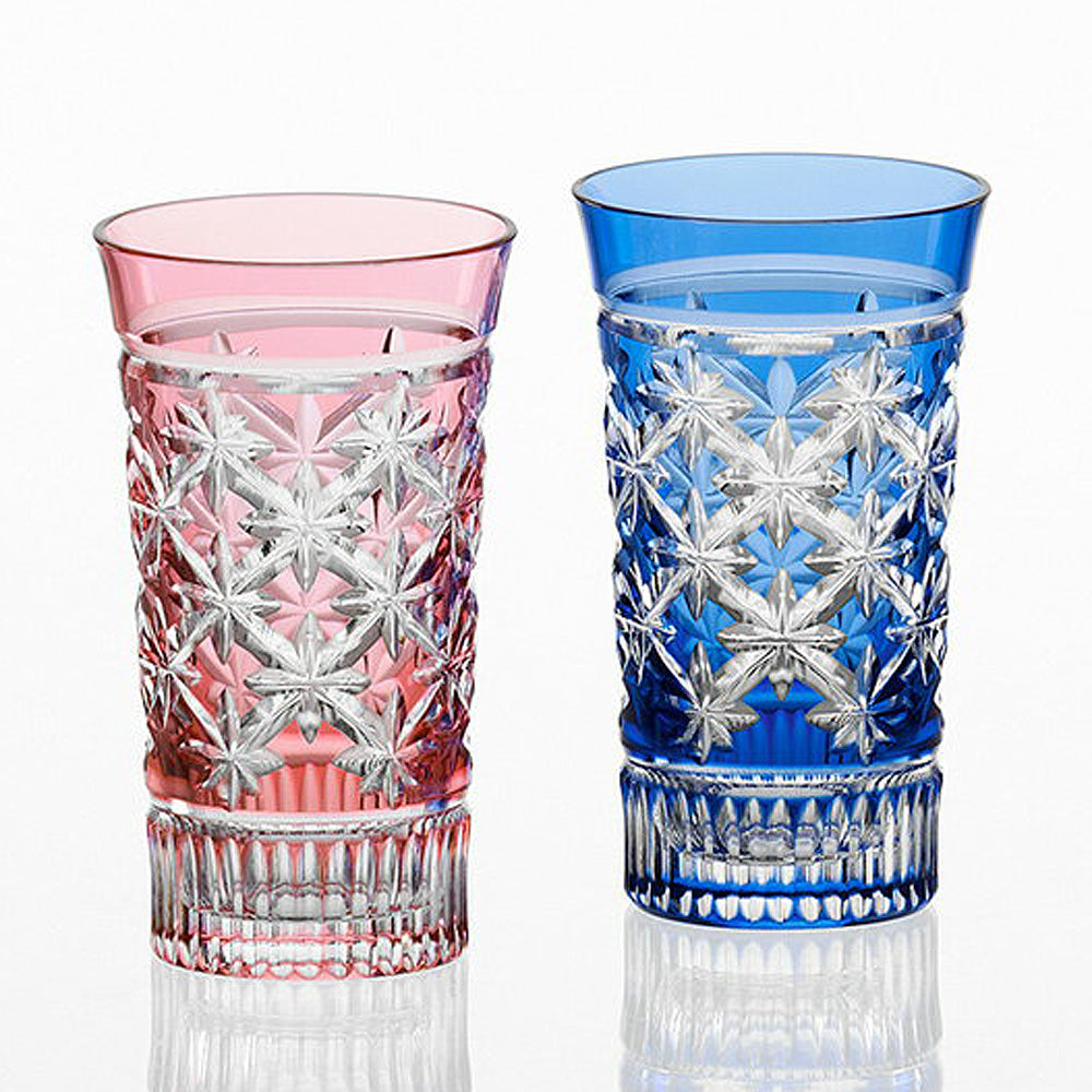 カガミクリスタル KAGAMI | 江戸切子 ペアスリムグラス 星繋ぎ 紋