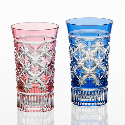 カガミクリスタル KAGAMI | 江戸切子 ペアスリムグラス 星繋ぎ 紋