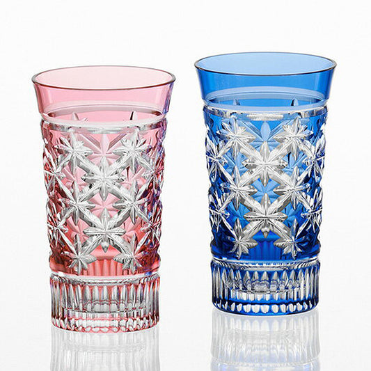 カガミクリスタル KAGAMI | 江戸切子 ペアスリムグラス 星繋ぎ 紋