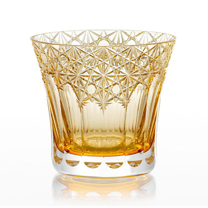 カガミクリスタル KAGAMI | 江戸切子 ロックグラス 夢色 黄 TU782-3020-CUM