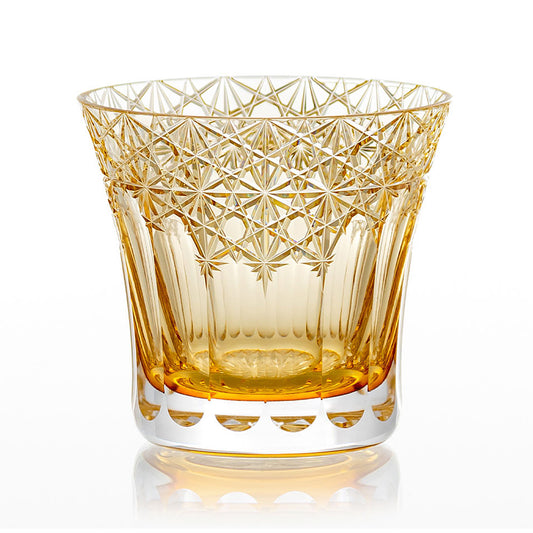 カガミクリスタル KAGAMI | 江戸切子 ロックグラス 夢色 黄 TU782-3020-CUM
