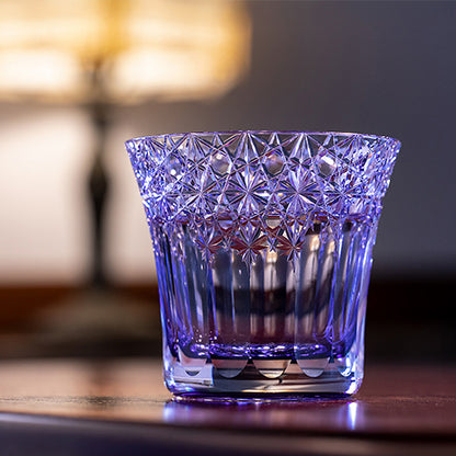 カガミクリスタル KAGAMI | 江戸切子 ロックグラス 夢色 紫 TU782-3020-CMP