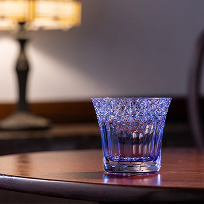 カガミクリスタル KAGAMI | 江戸切子 ロックグラス 夢色 紫 TU782-3020-CMP