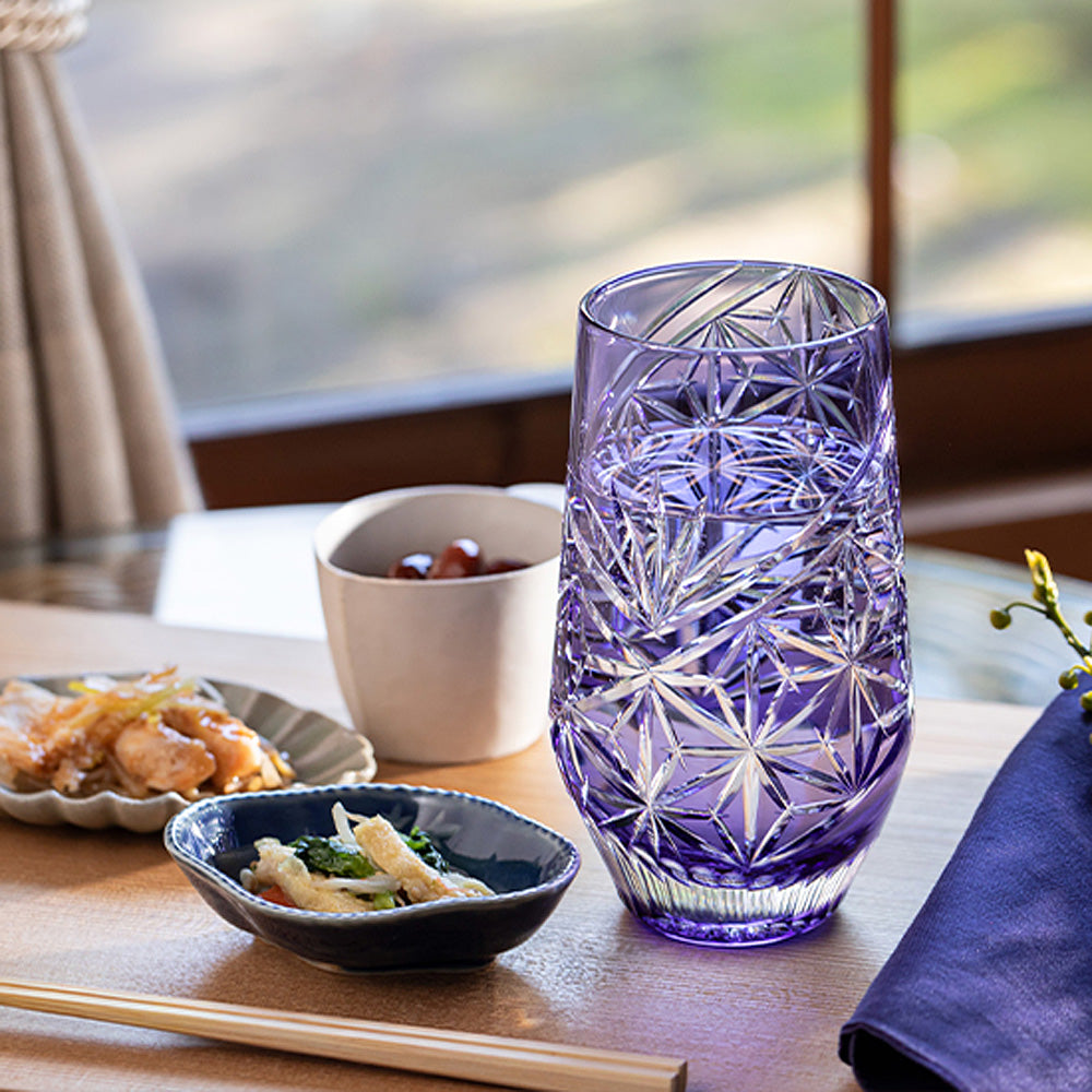 カガミクリスタル KAGAMI | 江戸切子 タンブラー 麻の葉 T777-3028-CMP