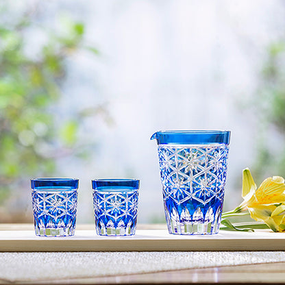 カガミクリスタル KAGAMI | 江戸切子 酒器揃 星花