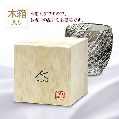カガミクリスタル KAGAMI | 江戸切子 懐石杯 T535-2044-BLK