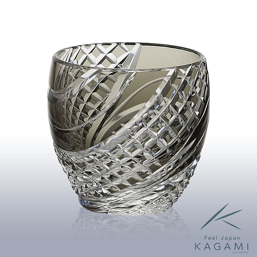 カガミクリスタル KAGAMI | 江戸切子 懐石杯 T535-2044-BLK