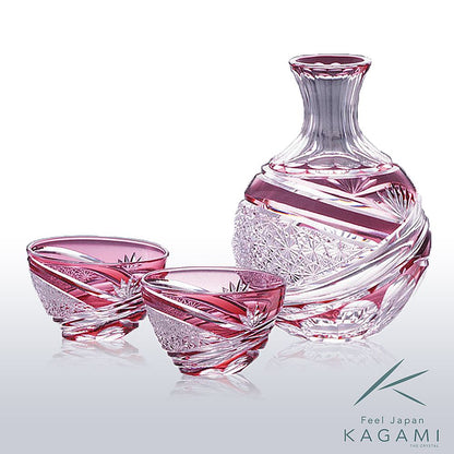 カガミクリスタル KAGAMI | 江戸切子 酒器揃 2708 受注生産品