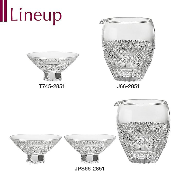 カガミクリスタル KAGAMI | 江戸切子 冷酒片口 魚子 紋 J66-2851