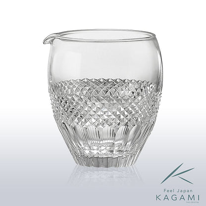 カガミクリスタル KAGAMI | 江戸切子 冷酒片口 魚子 紋 J66-2851