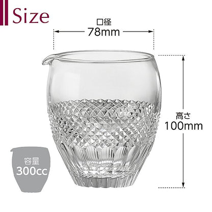 カガミクリスタル KAGAMI | 江戸切子 酒器揃 魚子 紋 JPS66-2851