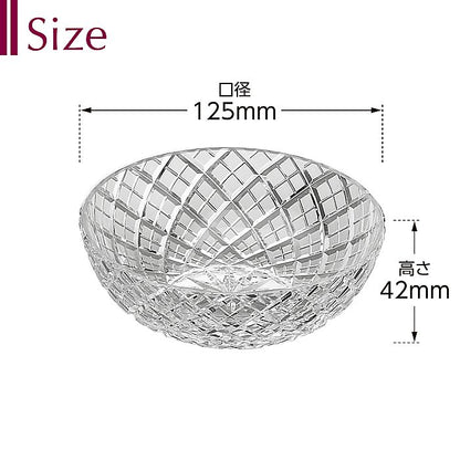 カガミクリスタル KAGAMI | 江戸切子 小鉢 矢来重 紋 M347-1564