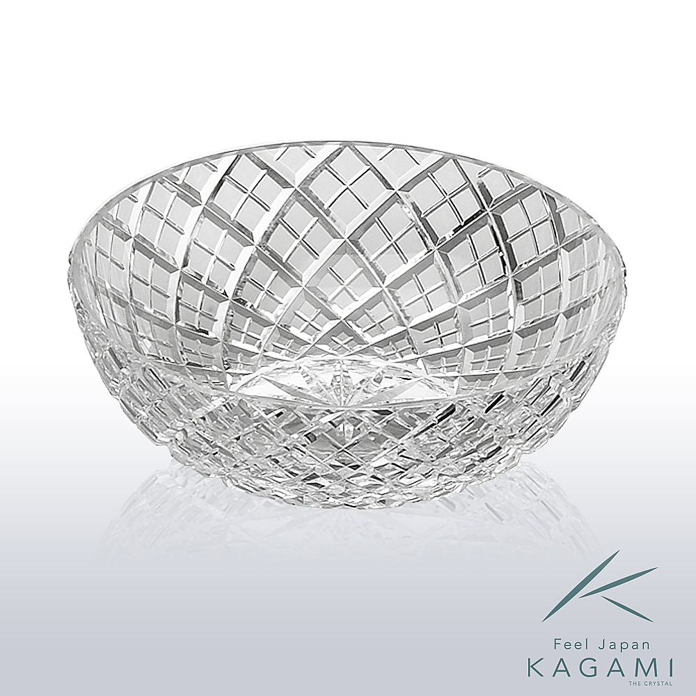 カガミクリスタル KAGAMI | 江戸切子 小鉢 矢来重 紋 M347-1564