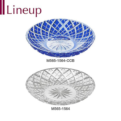 カガミクリスタル KAGAMI | 江戸切子 銘々皿 矢来重 紋 M565-1564-CCB