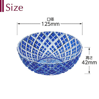 カガミクリスタル KAGAMI | 江戸切子 小鉢 矢来重 紋 M347-1564-CCB