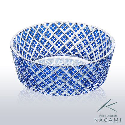 カガミクリスタル KAGAMI | 江戸切子 そうめん大鉢 矢来重 紋 D566-1564-CCB