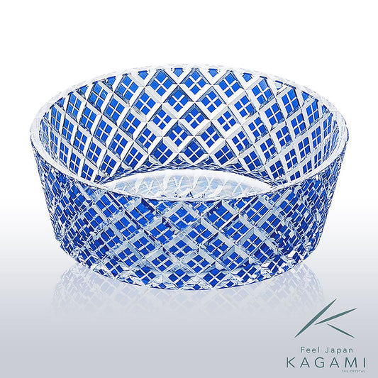 カガミクリスタル KAGAMI | 江戸切子 そうめん大鉢 矢来重 紋 D566-1564-CCB