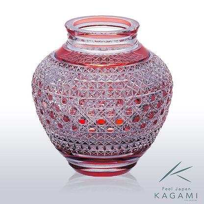 カガミクリスタル KAGAMI | 江戸切子 花瓶 F475-2314-CAU 受注生産商品