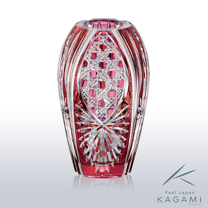 カガミクリスタル KAGAMI | 江戸切子 花瓶 F299-2674-CAU
