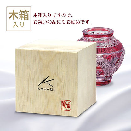 カガミクリスタル KAGAMI | 江戸切子 花瓶 F687-2313-CAU