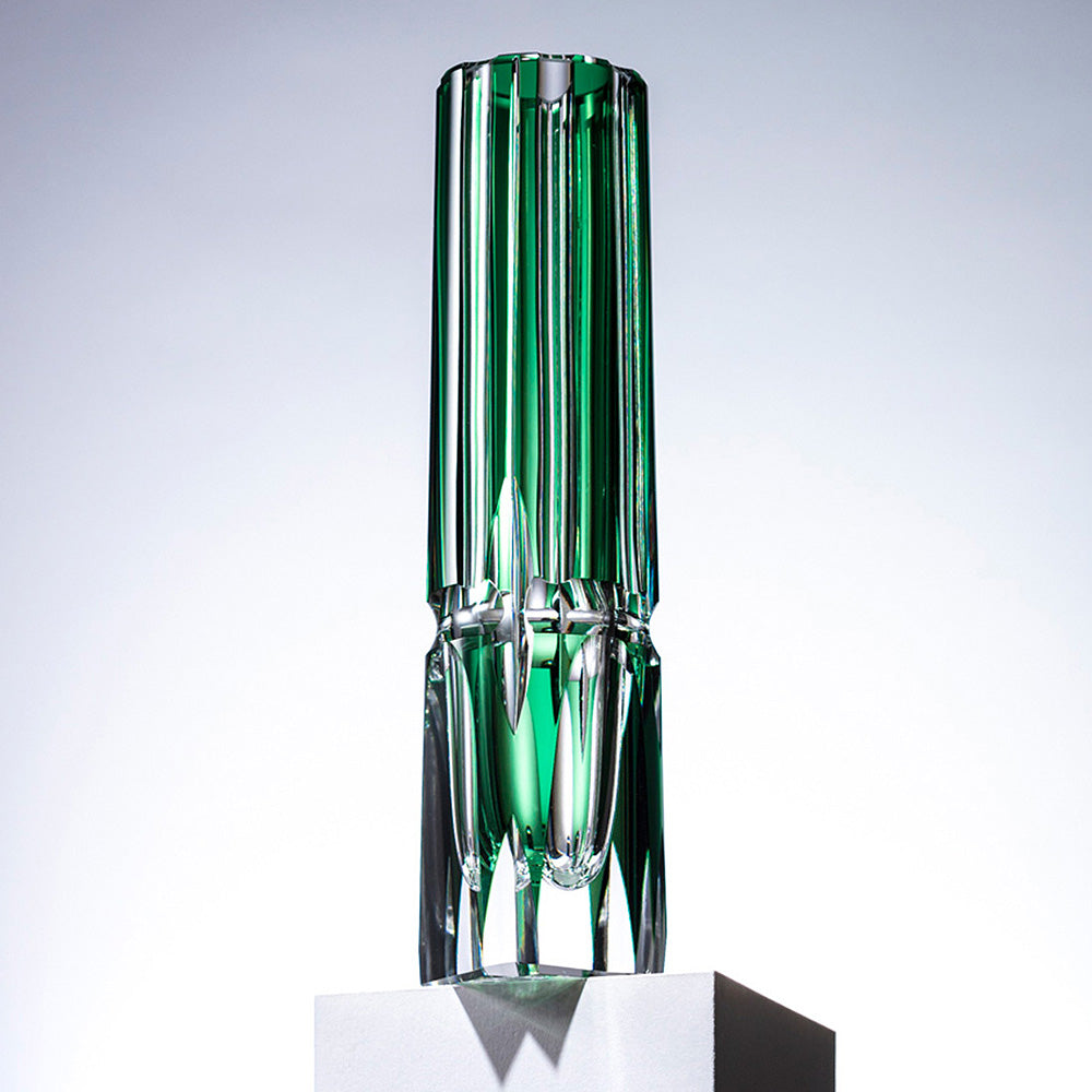 カガミクリスタル KAGAMI | 江戸切子 一輪挿 竹の膳 F528-1908-CGR