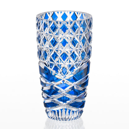 カガミクリスタル KAGAMI | 江戸切子 花瓶 潮騒 F715-3024-CCB