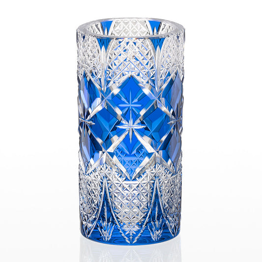 カガミクリスタル KAGAMI | 江戸切子 花瓶 菱四花 F672-3033-CCB