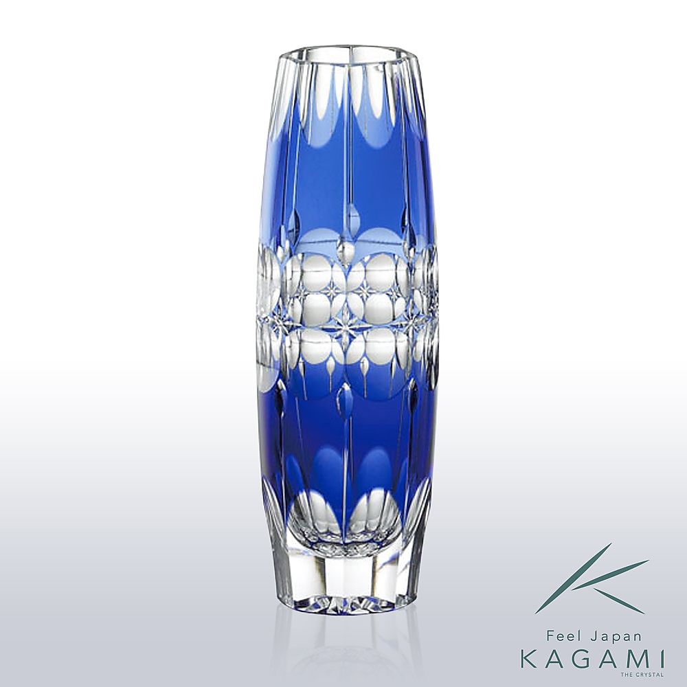 カガミクリスタル KAGAMI | 江戸切子 一輪挿 F663-2644-CCB 伝統工芸士 篠崎英明