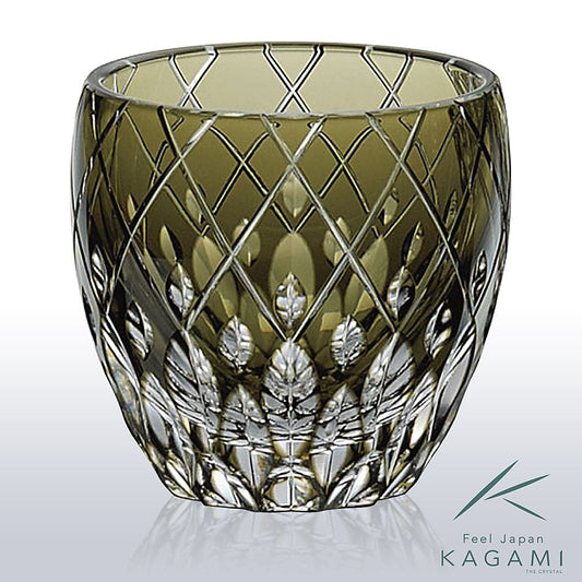カガミクリスタル KAGAMI | 江戸切子 冷酒杯 T535-2641-BLK 伝統工芸士 篠崎英明