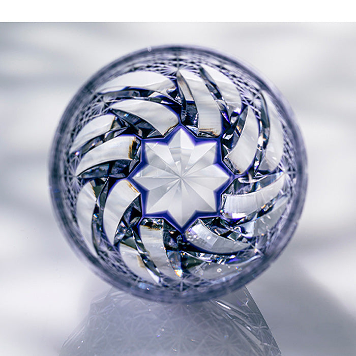 カガミクリスタル KAGAMI | 江戸切子 伝統工芸士 篠崎英明 ロックグラス 風雅