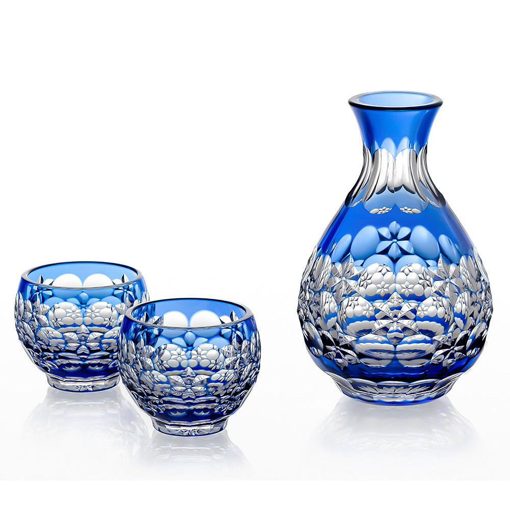 カガミクリスタル | 江戸切子 ロックグラス 酒器揃 玉舞 BPS328-2708-CCB 伝統工芸士 篠崎英明