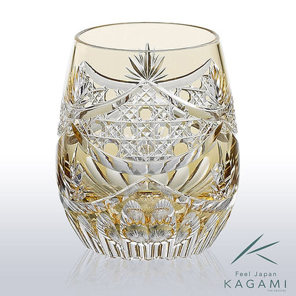 カガミクリスタル KAGAMI | 江戸切子 ロックグラス 夕凪 T741-2837-CUM 伝統工芸士 鍋谷淳一