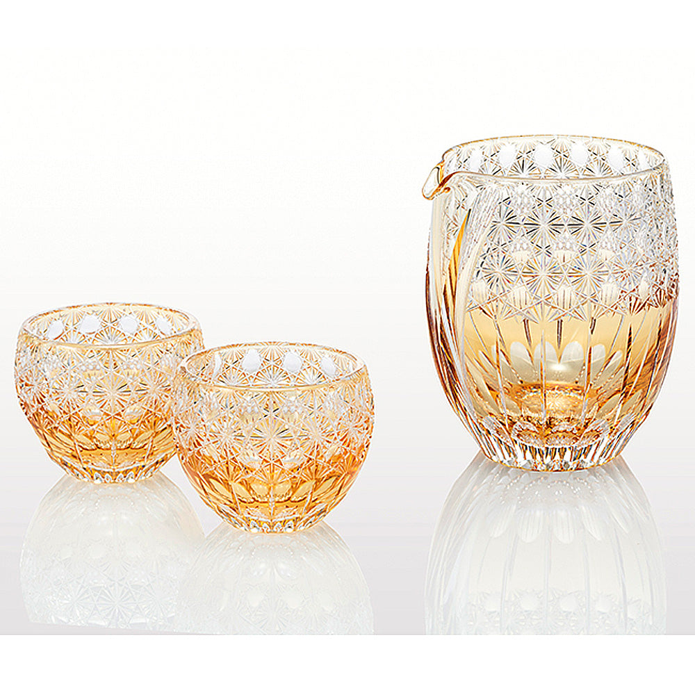 カガミクリスタル KAGAMI | 江戸切子 酒器揃 風華 伝統工芸士 鍋谷淳一