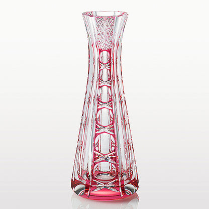 カガミクリスタル KAGAMI | 江戸切子 一輪挿 灯火 伝統工芸士 鍋谷淳一