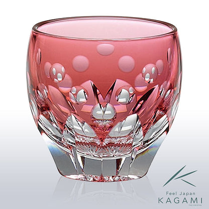 カガミクリスタル KAGAMI | 江戸切子 冷酒杯 桜 T535-2683-CAU 伝統工芸士 鍋谷聰