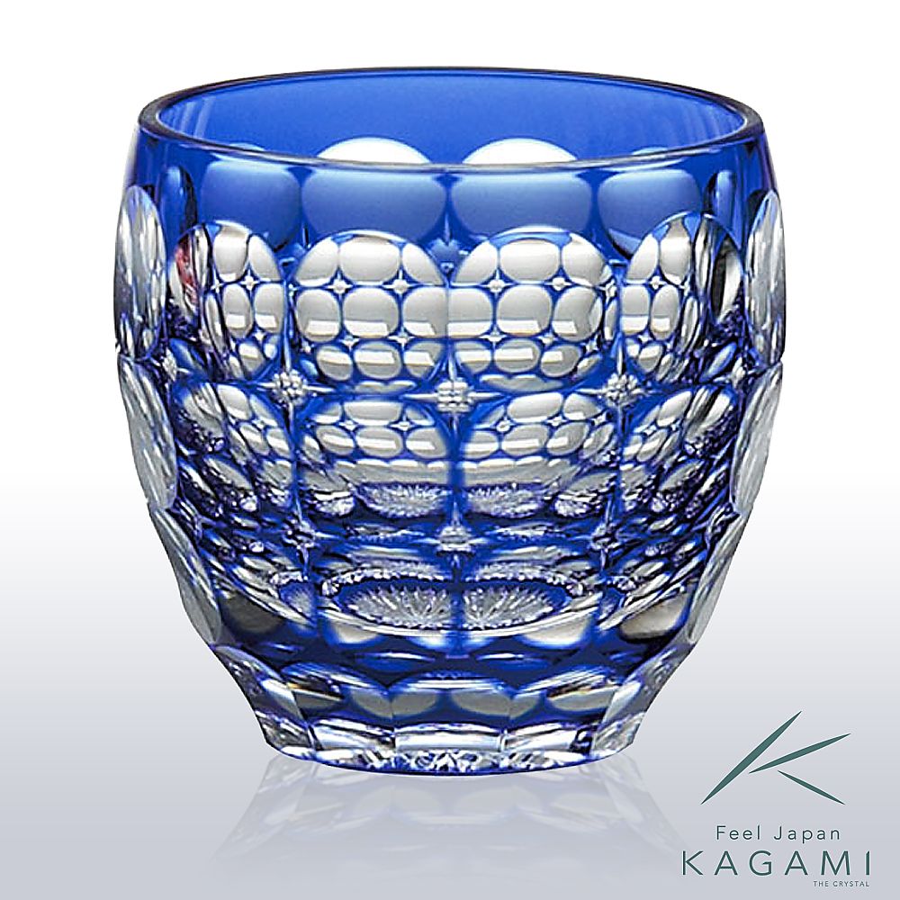 カガミクリスタル KAGAMI | 江戸切子 冷酒杯 紫陽花 T535-2684-CCB 伝統工芸士 鍋谷聰