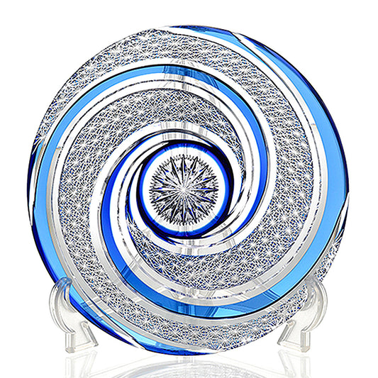 カガミクリスタル KAGAMI | 江戸切子 飾り皿 泉光 D655-2910-CCB 伝統工芸士 鍋谷聰