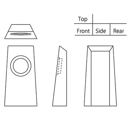 カガミクリスタル ガラス クロック 時計 Q427 | 名入れ メッセージ 名前入り