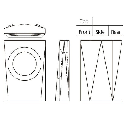 カガミクリスタル ガラス クロック 時計 Q433 | 名入れ メッセージ 名前入り