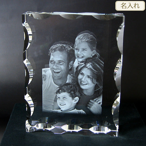 インサイド レーザーアート クリスタル | ウェーブ 2D加工