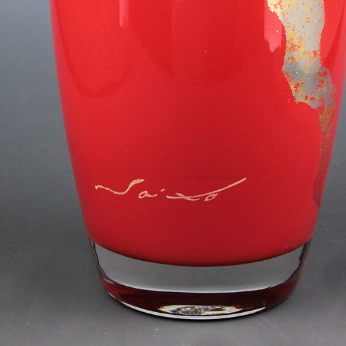 会津塗 / ガラス漆グラス雲錦 ( ペア / 蒔絵 / 斉藤恒緒 )