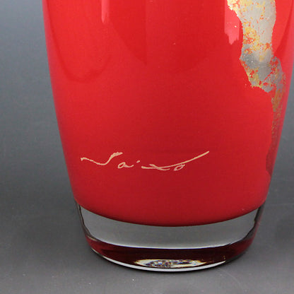 会津塗 / ガラス漆グラス雲錦 ( ペア / 蒔絵 / 斉藤恒緒 )